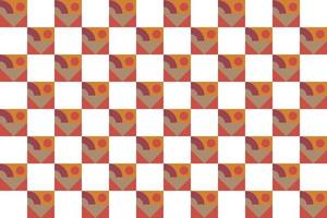 Stylish Checkered pattern vector is surrounded on all four sides by a checker of a different colour.