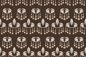 Ikkat or ikat fabric batik textile seamless pattern digital vector design for Print saree Kurti Borneo Fabric border brush symbols swatches cotton