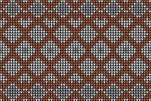 knitting pattern Texture of crocheted fabric. vector