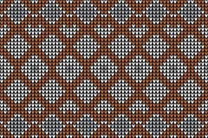 knitting pattern Texture of crocheted fabric. vector