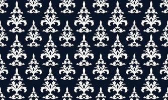 Damask Fleur de Lis vector seamless pattern background wallpaper Fleur de Lis pattern Digital texture Design for print printable fabric saree border.