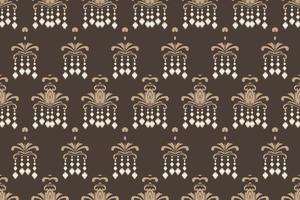 Ikkat or ikat triangle batik textile seamless pattern digital vector design for Print saree Kurti Borneo Fabric border brush symbols swatches stylish