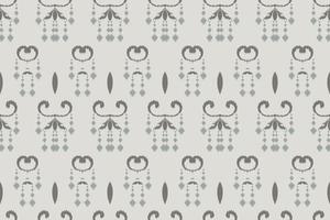 Ikkat or ikat frame batik textile seamless pattern digital vector design for Print saree Kurti Borneo Fabric border brush symbols swatches designer