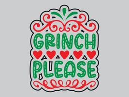 archivo de diseño de camiseta grinch vector