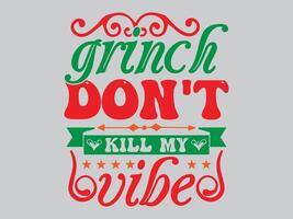 archivo de diseño de camiseta grinch vector