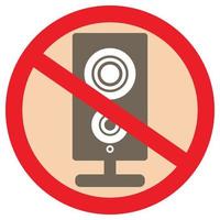 No Loudspeaker Flat Icon vector