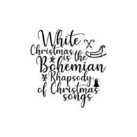 white christmas' es la 'rapsodia bohemia' de las canciones navideñas vector