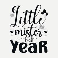 diseño de svg de feliz año nuevo, citas de feliz año nuevo, tipografía de diseño de camiseta de tipografía de año nuevo para camiseta, afiche, pegatina y tarjeta vector