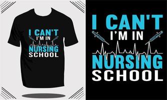 Nurse t shirt design or vector