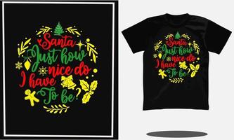 diseño de camiseta de navidad o vector de navidad y diseño de camiseta de tipografía de navidad