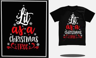 diseño de camiseta de navidad o vector de navidad y diseño de camiseta de tipografía de navidad