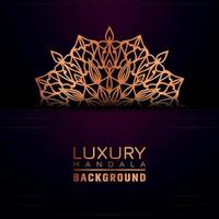 Luxury ornamental mandala background, arabesque style vector