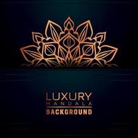 Luxury ornamental mandala background, arabesque style vector