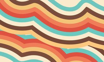 illustration abstract retro groovy background colourful textured vector