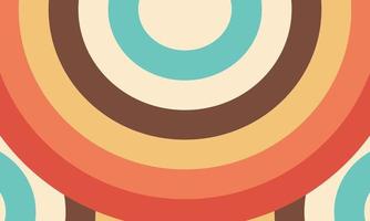 illustration abstract circle retro groovy background colourful textured vector
