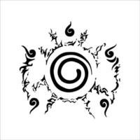 Trigrams seal from Naruto.  All elements are isolated vector