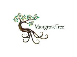 beautiful mangrove tree illustrations vector