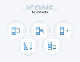 Multimedia Blue Icon Pack 5 Icon Design. . . swap. export. column vector