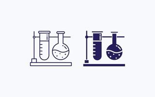 Lab chemistry illustration icon vector