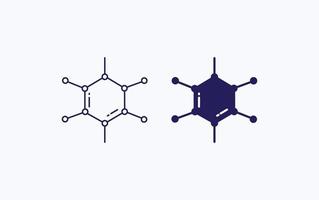 Molecules structor illustration icon vector