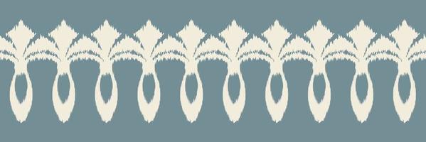 ikat frontera tribal azteca de patrones sin fisuras. étnico geométrico batik ikkat vector digital diseño textil para estampados tela sari mogol cepillo símbolo franjas textura kurti kurtis kurtas