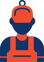 Worker Creative Icon Design vector