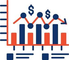 Bar Chart Creative Icon Design vector