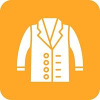 Suit Glyph Round Corner Background Icon vector