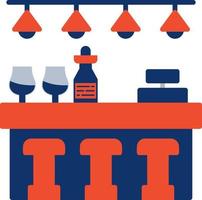 Bar Counter Creative Icon Design vector