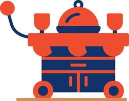 Food Cart Creative Icon Design vector