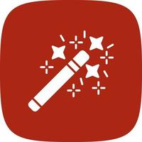 Magic Wand Creative Icon Design vector