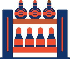 Bottle Rack Creative Icon Design vector