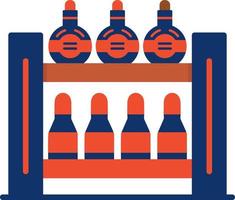 Bottle Rack Creative Icon Design vector