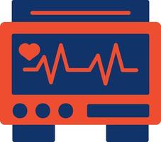 Ekg Monitor Creative Icon Design vector