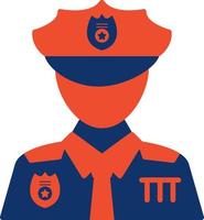 diseño de icono creativo de hombre policía vector