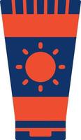 Sunscreen Creative Icon Design vector