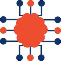 Neuroimaging Creative Icon Design vector