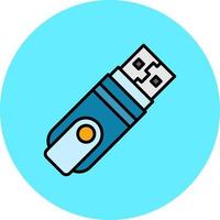 Usb Flash Drive Creative Icon Design vector