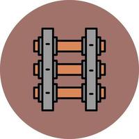 Train Tracks Creative Icon Design vector