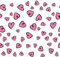 Seamless background pattern with hearts. High quality vector