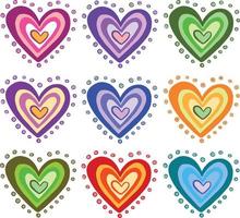 Seamless background pattern with hearts. High   illustration vector