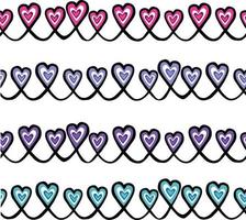 Seamless background pattern with hearts. High   illustration vector