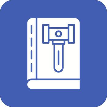 Code of Conduct Glyph Round Corner Background Icon vector