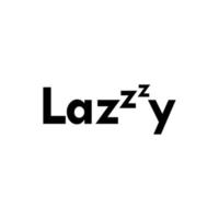 Lazy icon vector template design illustration