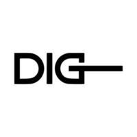 The Dig Logo Vector Design