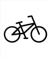 bike icon and bicycle illustration vector