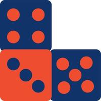 Domino Piece Creative Icon Design vector