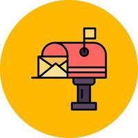 Mail Box Creative Icon Design vector