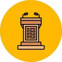Tribune Creative Icon Design vector