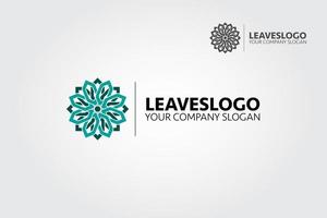 Leaves Logo Vector Logo. Easy to edit, change size, color and text. Logo template suitable for Foundation or Ecology industry or any other business you can think of.